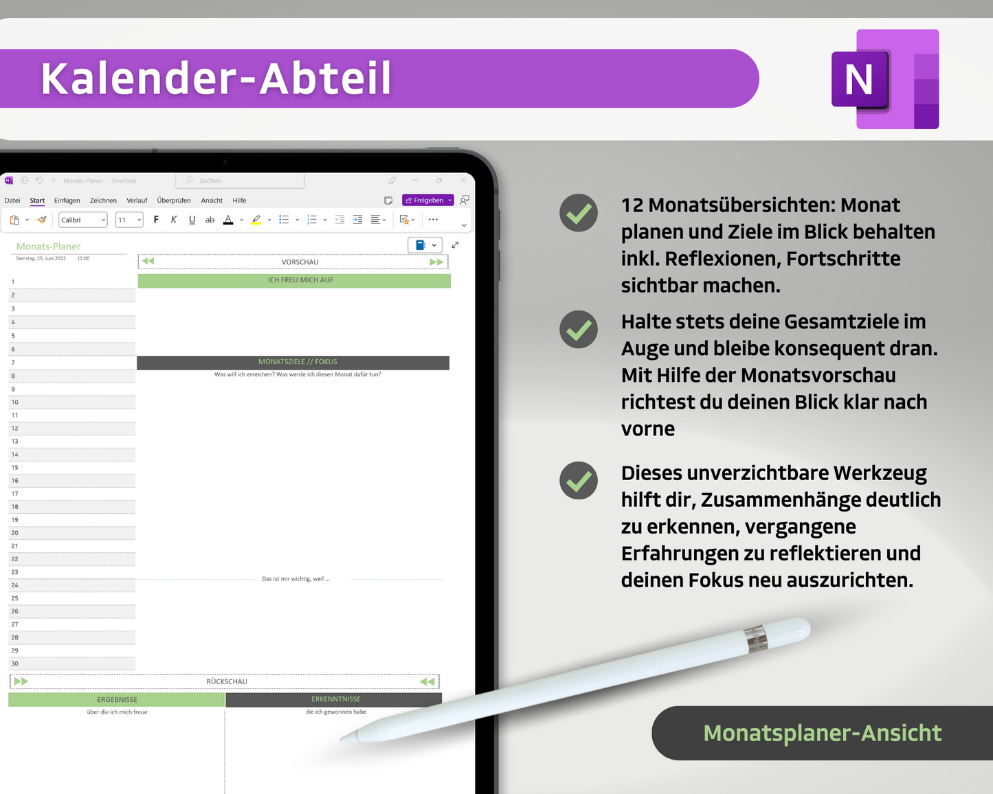 digitales OneNote All-in-One-Bundle Coachingbuch & Erfolgsjournal
