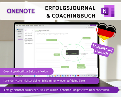 digitales OneNote All-in-One-Bundle Coachingbuch & Erfolgsjournal